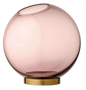 AYTM - Globe Wazon w/Stand Ø21xH21 Rose/Gold