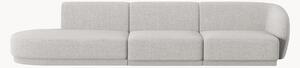 Sofa modułowa z szezlongiem z szenilu Lionel (4-osobowa), S 311 cm