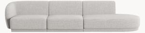Sofa modułowa z szezlongiem z szenilu Lionel (4-osobowa), S 311 cm