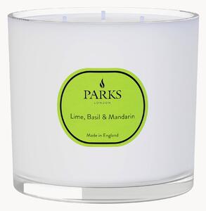 Ręcznie wykonana świeca zapachowa z trzema knotami Vintage Aromatherapy (limonka, bazylia & mandarynka)