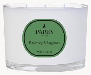 Ręcznie wykonana świeca zapachowa z trzema knotami Vintage Aromatherapy (rozmaryn, bergamotka & lawenda)