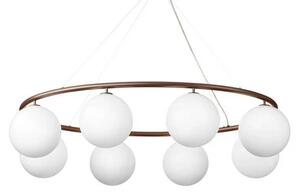 Nuura Aps - Miira 8 Oval Żyrandol Dark Bronze/Opal Nuura