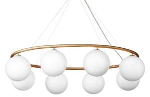 Nuura Aps - Miira 8 Oval Żyrandol Brass/Opal Nuura