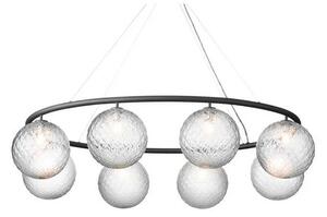 Nuura Aps - Miira 8 Oval Żyrandol Rock Grey/Optic Clear Nuura
