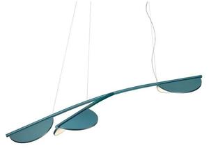 FLOS - Almendra S3 Y Short Lampa Wisząca Bay Blue Metallized