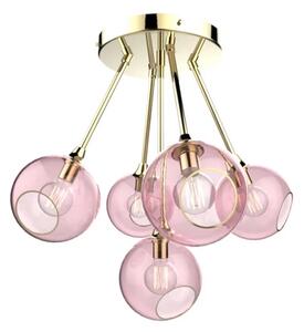 DESIGN BY US - Ballroom Molecule Lampa Wisząca Brass/Rose