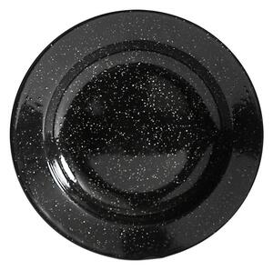 Czarny emaliowany talerz deserowy ø 20 cm Doris – Sagaform