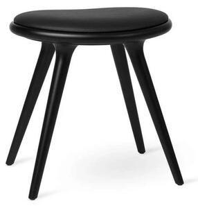MATER - Low Stool H47 Black Beech
