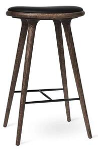 MATER - High Stołek barowy H74 Ciemny Stained Oak
