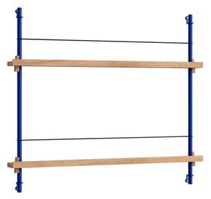 Moebe - Magazine Shelving 65 Półka Oak/Deep Blue