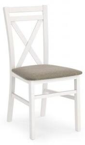 Zestaw stół KSAWERY i 4 krzesła DARIUSZ biały HALMAR