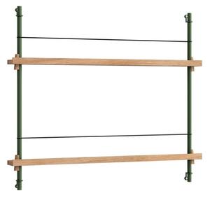 Moebe - Magazine Shelving 65 Półka Oak/Pine Green