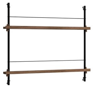 Moebe - Magazine Shelving Smoked Oak/Black