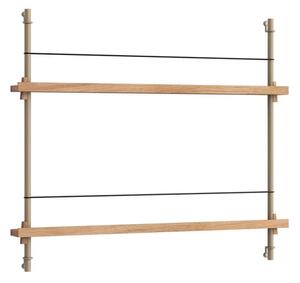 Moebe - Magazine Shelving 65 Półka Oak/Warm Grey