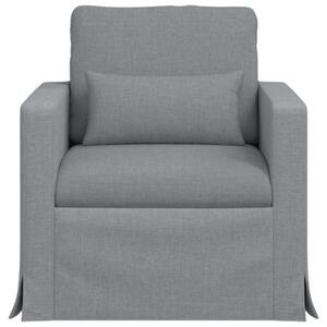 Nowoczesna sofa moduÅowa w kolorze jasnoszarym z ergonomicznym wsparciem