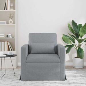 Nowoczesna sofa moduÅowa w kolorze jasnoszarym z ergonomicznym wsparciem