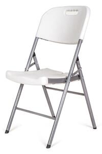ASTOREO Składane krzesło - biały - Rozmiar nośność 120kg