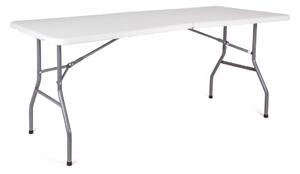 ASTOREO Składany stół ogrodowy - biały - Rozmiar wysokość 74 cm, blat stołu 180