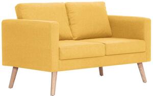 Sofa 2-osobowa tapicerowana tkaninÄ , Å¼Ã³Åta