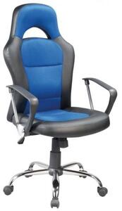 Fotel biurowy Q-033 niebieski/czarny