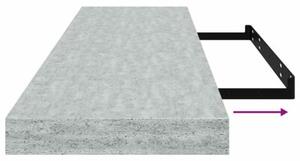 Półka ścienna, szarość betonu, 90 x 23,5 x 3,8 cm, mdf