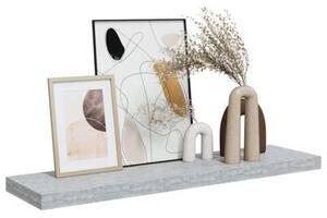 Półka ścienna, szarość betonu, 90 x 23,5 x 3,8 cm, mdf