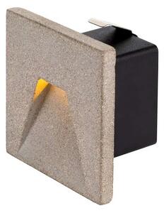 SLV - Concreto LED Wbudowana Lampa Ścienna Ogrodowa Horizontal IP65 Light Grey