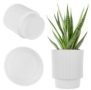 Doniczka na kwiaty Aldeia 14cm biała