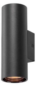 SLV - Asto Tube 2 Lampa Ścienna Black