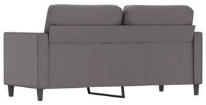 Sofa, 2-osobowa szary, 140 cm, sztuczna skÃ³ra