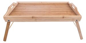 ASTOREO Taca bambusowa 50 x 30 cm - bialy - Rozmiar 50 x 30 x 25 cm