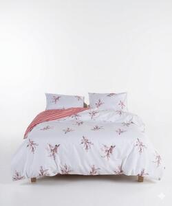 Biało-różowa pościel dwuosobowa z bawełny renforcé 240x220 cm Breeze Floral – Mila Home Luxury