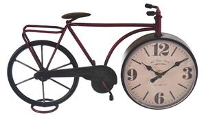ASTOREO Zegar stojący Rower - czarny, czerwony - Rozmiar 35 x 20 x 7 cm