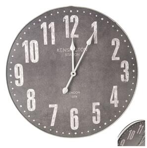 ASTOREO Metalowy zegar ścienny - szary - Rozmiar 62 x 62 x 5 cm