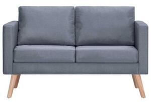 Sofa 2-osobowa, materiaÅowa, ciemnoszara