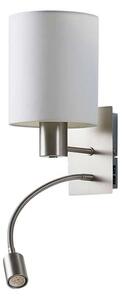 Lindby - Shajan Lampa Ścienna Nickel/White