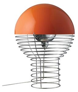 Verpan - Wire Lampa Stołowa Ø40 Chrome/Orange