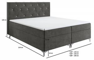 Solidne łóżko sypialniane z materacem KLARA 140/160/180 x 200