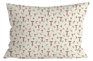 Polibawełniana poszewka na poduszkę HOLLY BOWS POLY 50x70 cm, kolorowy
