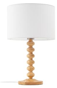 Lampa Stołowa Lucande, Karlie, biały, drewno