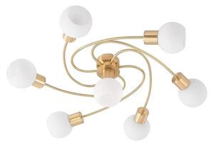 Lindby - Ciala 7 Lampa Sufitowa Brass/Opal
