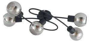 Lindby - Elaina 5 Lampa Sufitowa Black/Smoke