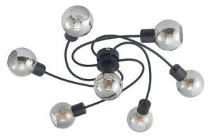 Lindby - Ciala 7 Lampa Sufitowa Black/Smoke