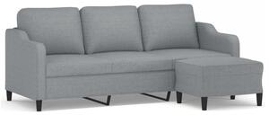 Sofa 3-osobowa z podnÃ³Å¼kiem, jasnoszara, 180 cm, tkaninÄ