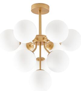 Lampy sufitowe Lucande, Peyton, ściemnialny, biały, salon, szkło, design