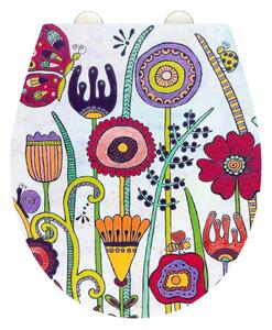 Deska sedesowa wolnoopadająca 37 x 44,5 cm Rollin'Art Full Bloom – Wenko