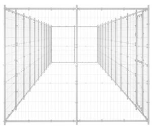 Kojec zewnętrzny dla psa, stal galwanizowana, 26,62 m²