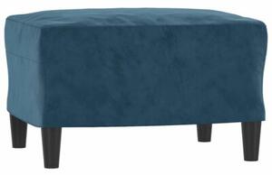 Sofa 3-osobowa z podnÃ³Å¼kiem, niebieska, 180 cm, aksamit
