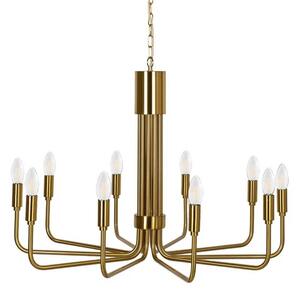 Lindby - Elanova 10 Żyrandol Brass