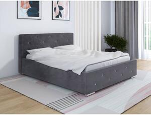 Łóżko tapicerowane Grey 140/160/180/200x200